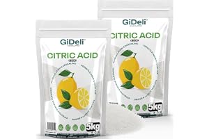 GiDeli Citronsyra 2 påsar om 5 kg - E330 livsmedelskvalitet - Avkalkning