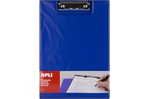 Apli - 17205, Portablocco Con Copertina, Blu, A4