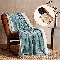 GOTCOZY Couverture Chauffante 130x160 Cm - Couverture Électrique Avec 10H Arrêt Automatique 9 Réglages De Température Protection Contre La Surchauffe Lavable En Machine Certifié CE(Rose