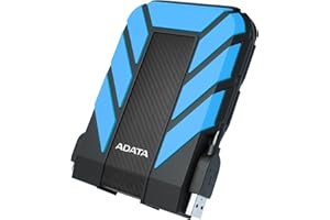 ‎ADATA ADATA HD710 Pro - 1 TB, externe Festplatte mit USB 3.2 Gen.1, IP68-Schutzklasse, blau, langlebig, wasserdicht und staubdicht mit militärischer Zähigkeit in mehrschichtigen Festplatten