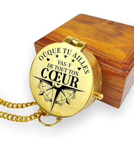 Boussole Personnalisable avec Gravure, Cadeau Inspirant