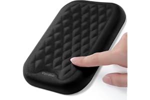 VAYDEER Poggiapolsi tastiera per gomito con bracciolo in memory foam per scrivania -Riduce lo stress di braccia e gomiti durante l'uso del computer, 1 confezione (nero)