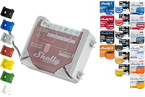 SHELLY HUTSCHIENENHALTER PW3D Soporte de riel "Wall" para 18 shellys: 1 Gen3,1PM Gen3,2PM Gen3,i4 Gen3,Plus 1,Plus 1PM,Plus 2PM,Plus i4,Plus 0-10V Dimmer,Wave 1,Wave 1PM,Wave 2PM, Wave Shutter,Wave i4 (Grau-Prime)