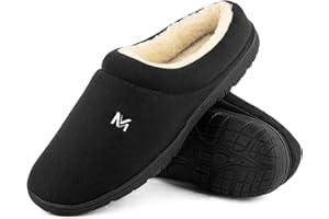 MaxMuxun Pantofole Uomo Pantofole Casa/Esterno in Memory Foam - Calde Leggere Morbide Comode e Antiscivolo
