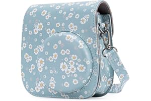 Frankmate Protective Case Compatible with Fujifilm Instax Mini 12 11 9 8 8+ Instant Camera with Pocket and Adjustable Shoulder Strap