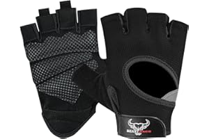 Beast Rage Fitness Gloves for Weightlifting for Men and Women, Breathable, Non-Slip, Silicone, Padded Gym, Training Cycling Gloves