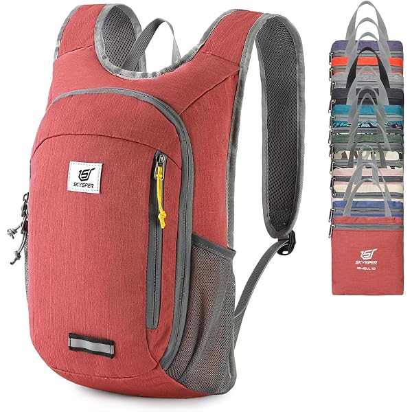 Sac à Dos Pliable SKYSPER 10L - Ultraléger (300g), étanche, Pour Randonnée Et Voyage