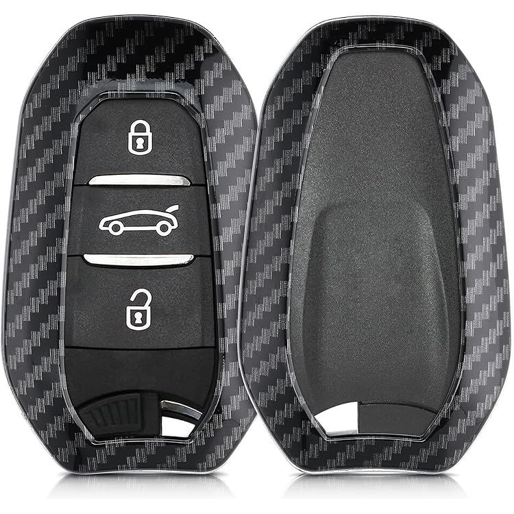 1pc Black Silicone Car Key Cover Anti-drop Case For Peugeot 301 308 408 508 2008 3085 3008 307 206 And Citroen Cars P 25828335 Cat 3753