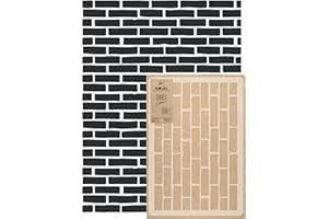 NAKLEO Reutilizable Plantilla de Plástico para Pared - 59x95cm - Muro De Ladrillo 3 - Grande Artesanía Bricolaje Pintura Patrón Papel Tapiz Repetitivo Seamless DIY Modelo