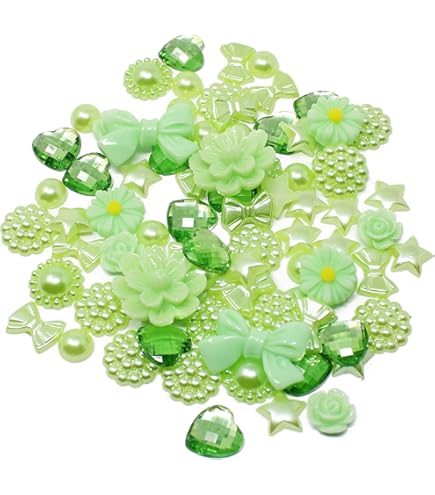 80 Stück Harz-Verzierungen Mit Flacher Rückseite – Silberfarben, 10–20 Mm, Für Basteln, Karten & Scrapbooking