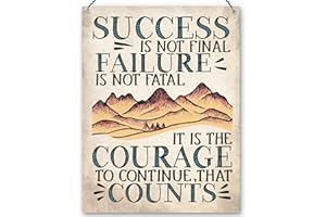 Dorothy Spring Letrero de metal con mensaje inspirador para regalo para amigos, decoración de pared, 15 x 20 cm