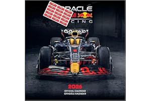 DANILO PROMOTIONS LTD Redbull Racing Calendar 2026 F1 Formula one Square Wall Calendar Cars Gift Present with Free Organising Stickers Included