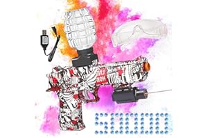 YAXAOMEO Electric Gel Blaster - Gel Ball Blasters, Electric Gel Ball Shooting Toy with Goggles 50000 balls for Outdoor Activities Shooting Team Game Toy Gifts, Teens Ages 12+ (Red)