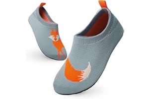 Vorvowry Hausschuhe Kinder Mädchen Junge Rutschfest Kindergarten Pantoffeln Weich Leicht Turnschläppchen Lauflernschuhe Kleinkinder Barfussschuhe Slippers