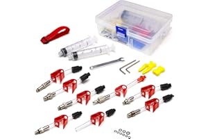 CLARKS CYCLE SYSTEMS Clarks Universal Hydraulic Brake Bleed Kit - Compact Brake Bleeding Kit Compatible with Clarks, Shimano, Avid, Tektro, Hope, Magura, Hayes, Formula and More