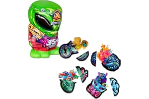 TREASURE X - TX Mega Alien Dissection, Alien con +35 sorpresas en su Interior para diseccionar y Descubrir, Busca en 4 "órganos de Slime y Encuentra Mini Aliens, Niños de 5 años+, Famosa (TRR68000)