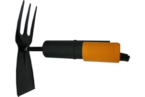 Fiskars Serfouette panne et fourche, Tête d'outil QuikFit, Longueur: 18,5 cm, Tête en acier, Noir/Orange, QuikFit, 1000735