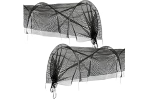 KCT Twin Pack 3m Garden Grow Tunnel Allotment Cloche Net Mesh Plant Cover Veg Protection