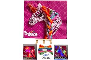 YAPARTIFA Gifts for Girls 9 10 11 12 13 14 15 Year Old, 3D String Art for Kids Age 9 -15 Girls Birthday Presents Girl Hand Painting Art,Craft Kits for Kids Set, Night Light for Bedroom Decoration,Unicorn Set