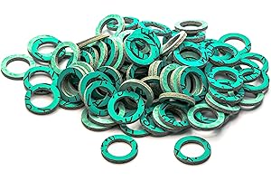 KINETICS LINE Joint Plat en Fibre 24 x 16 x 3 mm pour Joint 3/4" Ordinarie (20/27 mm) 100 Pièces Plomberie, Chauffage, Climatisation, Robinets, Pompes, Domestiques et Industrielles (Jusqu'À 180°C)