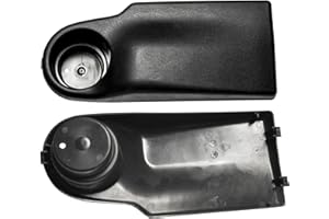 Greenstar AYP and HUSQVARNA Adaptable Battery Cover for Rear Discharge Tractors - Mechanical Switch, Hinge Actuator, Manual Operation, Black