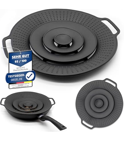 6 Stück Müllentsorgungs-Spritzschutz – Abdeckung Für Küchenspüle, 8 Cm, Schwarz