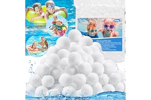 ENCOUN Filter Balls Pool, 700 g Filter Balls, Filter Balls Filter Material Replace 25 kg, Pool Filter Balls for Sand Filter Systems, Swimming Pool, Filter Pump, Aquarium Sand Filter