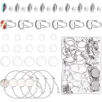 48Pcs Plateaux Cabochon SUNNYCLUE - DIY Bijoux Vintage