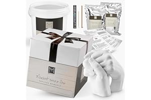 SIMAITALIA Kit Calco Mani Coppia Completo con Video Guida ed Ebook - Stampo 3D in Gesso e Alginato