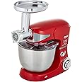 Dms 3 In 1 Food Processor, 5 Liter Mixer, Stainless Steel Bowl Meat Grinder 1700 Watt Kmfb-1700 (Red)