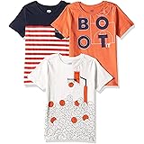Amazon Brand - Jam & Honey Boy's T-Shirt (Pack of 3)