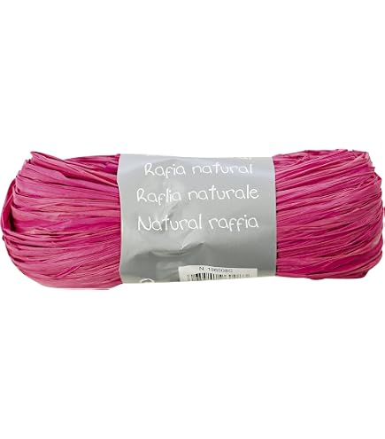 Raffia Naturel Folia - Lot De 5 Bobines De 50g - Couleurs Assorties Pour Bricolage, Déco Florale Et Emballage