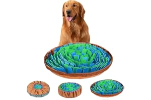 SIGHTDAY Snuffle Mat For Dogs,Snuffle Mat,Dog snuffle mat,Pet Feeding Mat,Interactive Play Educational Toys for Relieving Boredom and Stress Encourages Natural Foraging Skills,Durable and washable(green+blue)