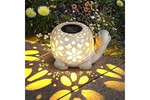 Starnearby Solarlaterne für Außen, Schildkröte Figur Gartendeko, LED Solar Laterne für Draußen, Schildkröte Deko für Balkon Hof Terrasse, Muttertagsgeschenk Geschenke für Frauen Mama