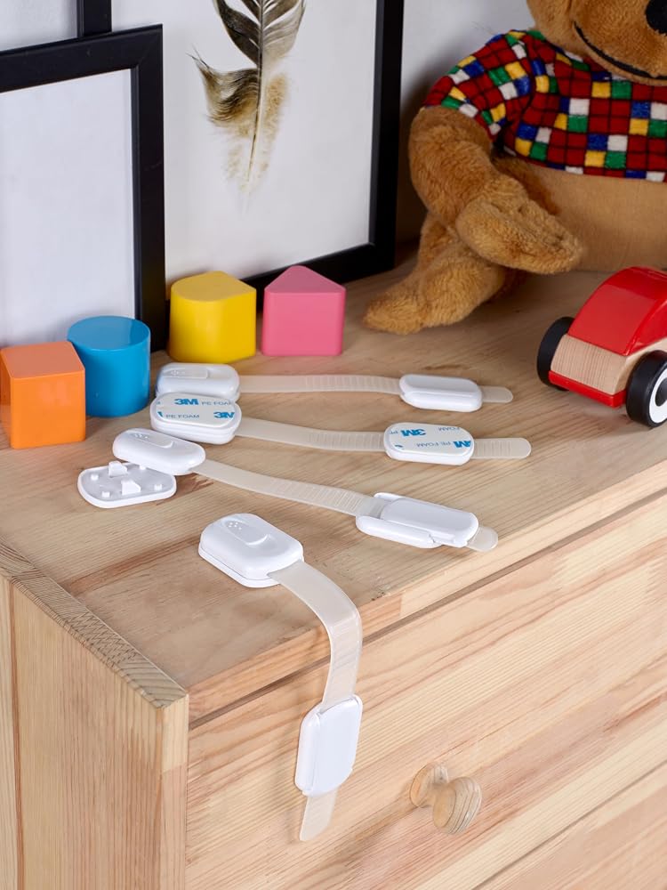 Kidkid Yüksek Güvenlikli Çekmece ve Dolap Kilidi 5 Adet