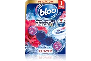 Bloo Colour Active Fresh Flowers Toilet Rim Block, 50g