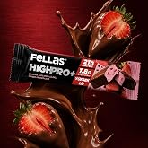 Fellas &Ccedil;ikolata Kaplı HighPro+ Protein Bar - &Ccedil;ilekli (50g)
