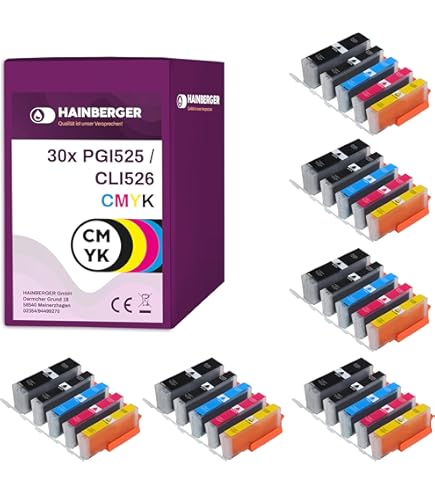 20 Druckerpatronen Mit Chip Für Canon Pixma IP-4200, IP-4300, IP-5200, IP-4500, IP-5200R, IP-5300, MP-500, MP-510, MP-530, MP-600, MP-600R, MP-800, MP-800R, MP-810, MP-830, Ersetzt PGI-5 Und CLI-8