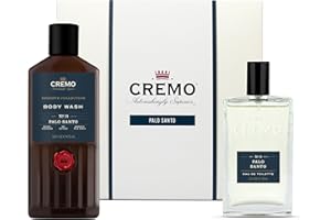 CREMO - Palo Santo Gift Set for Men - Eau de toilette 100ml and Body Wash 473ml - Woody fragrance