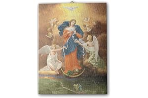 Holyart Bild auf Leinwand Maria Knotenlöserin, 40x30 cm