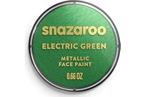 SNAZAROO PINTURA FACIAL Y CORPORAL METALIZADA 18ML VERDE ELÉCTRICO
