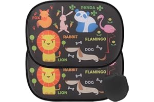 2 Pack Eilisa Baby Car Sun Shades - 46 x 30 cm Car Window Shade, Versatile Window & Windscreen Protection for Children and Adults