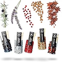 Gin Botanicals natürliche Gin Tonic Gewürze I 5 naturbelassene Gin Aromen I Handliche Gin Kräuter Geschenk-Box I…