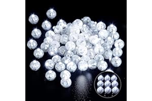 YeahBoom 120 PCS LED Balloon Lumière,Boule Mini Rond LED Balloon Lumière pour la lumière de la lanterne, décoration pour Noël, Halloween,longue durée de veille
