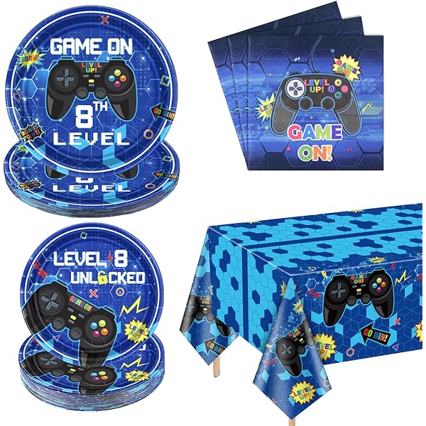 Tovaglia Usa E Getta A Tema Videogiochi - Impermeabile Per Feste Bambini 137x274cm - Foto 3