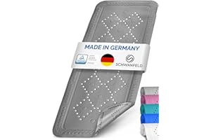 Schwanfeld® [91 x 36 cm] Bath Mat [TÜV Tested] - Includes Extra Strong Suction Cups - Non-Slip Bath Mat BPA Free - Non-Slip Bath Mat (Made in Germany) - Safe Non-Slip Bath Mat