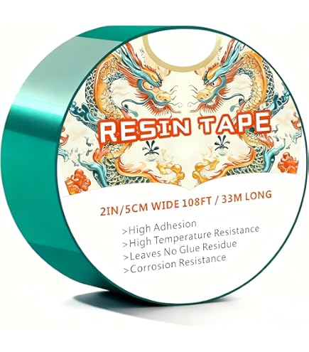 QWORK Epoxy Resin Klebeband 5cmx33m, for Epoxidharz Mould