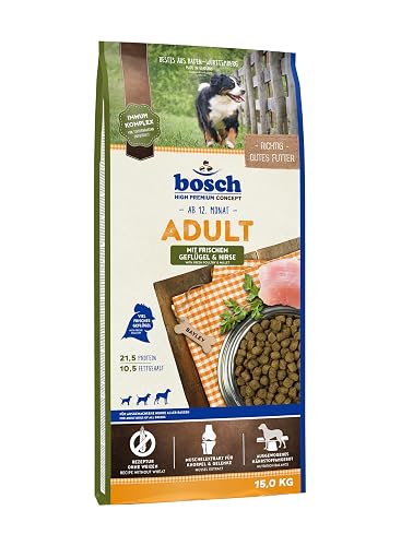 Bosch HPC Adult with Fresh Poultry and Millet Dog Dry Food for Adult Dogs of All Breeds