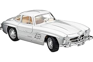 Bauer Spielwaren 18-12047S Mercedes-Benz 300 SL '54 Modellauto im Maßstab 1:18, Silber