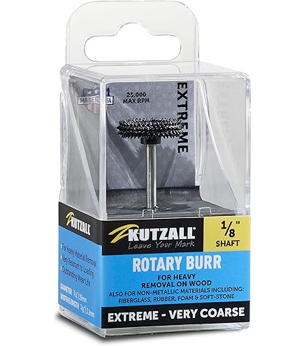 Kutzall Extreme Shaping Disc - Medium, diameter 4-1⁄2 (114,3 mm) x 7⁄8 (22,2 mm) boring - Haakse slijperbevestiging voor houtbewerking voor DeWalt, Bosch, Makita. Schurend wolfraamcarbide, SD412X70